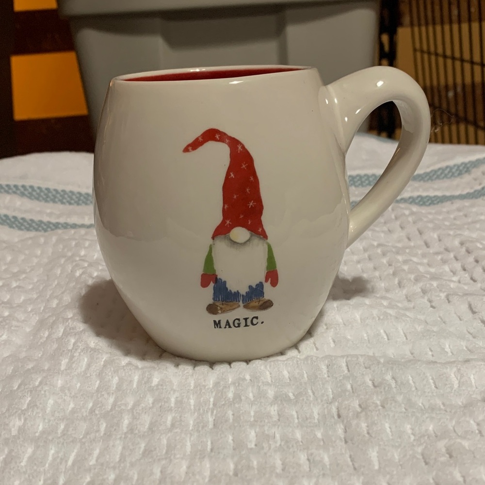 Rae Dunn -White “Magic “ Gnome Mug